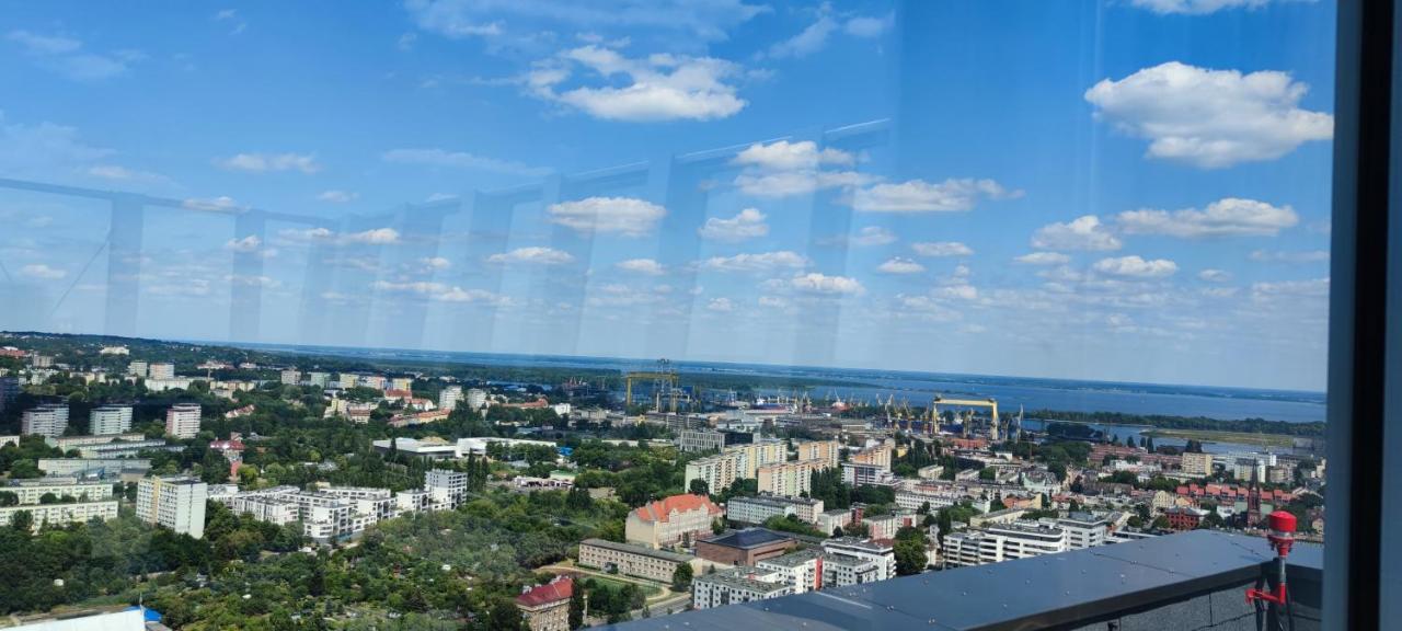 Aleda Hanza 14 Floor, Balkon 슈체친 외부 사진