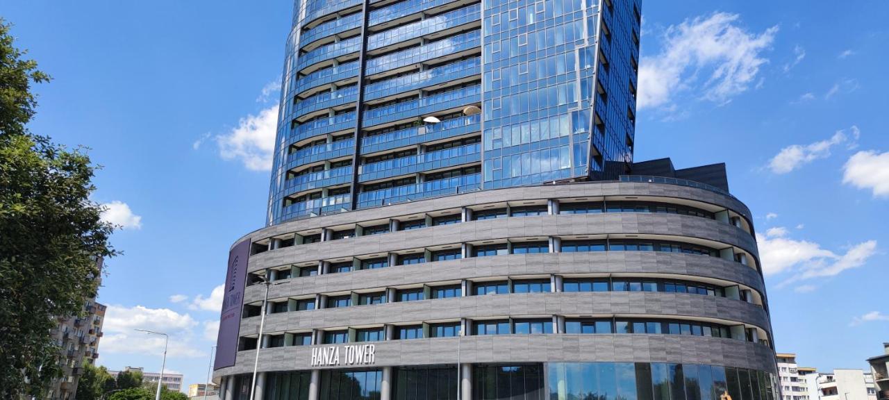 Aleda Hanza 14 Floor, Balkon 슈체친 외부 사진