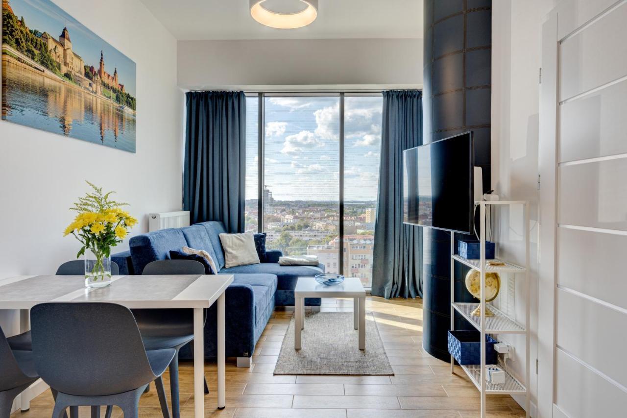 Aleda Hanza 14 Floor, Balkon 슈체친 외부 사진