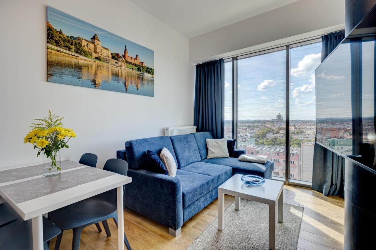 Aleda Hanza 14 Floor, Balkon 슈체친 외부 사진