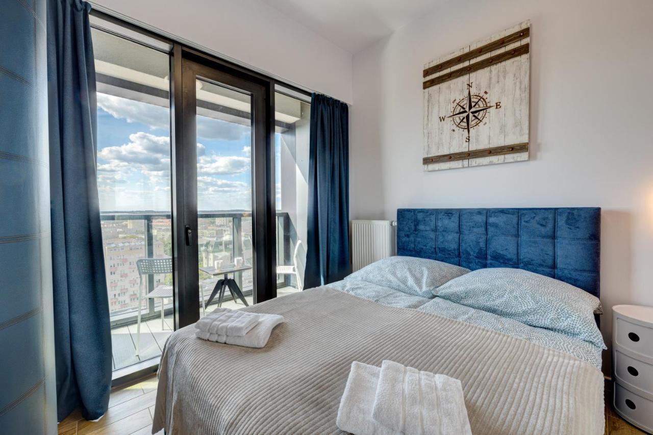 Aleda Hanza 14 Floor, Balkon 슈체친 외부 사진