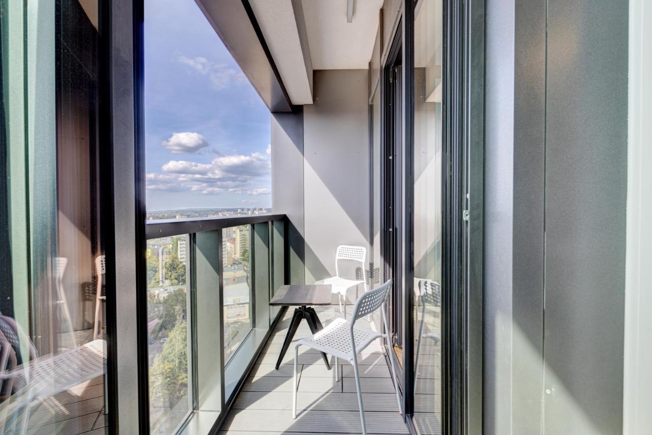 Aleda Hanza 14 Floor, Balkon 슈체친 외부 사진